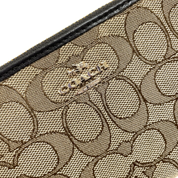 楽天市場】コーチ COACH リストレット ポーチ レザー キャンバス 