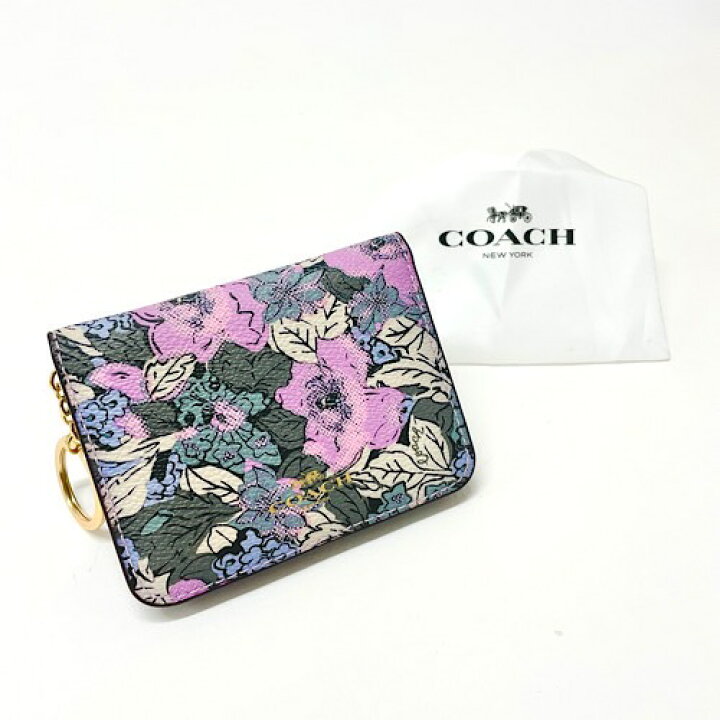 楽天市場】コーチ COACH パスケース レザー PVC 花柄 フラワー 2996G 