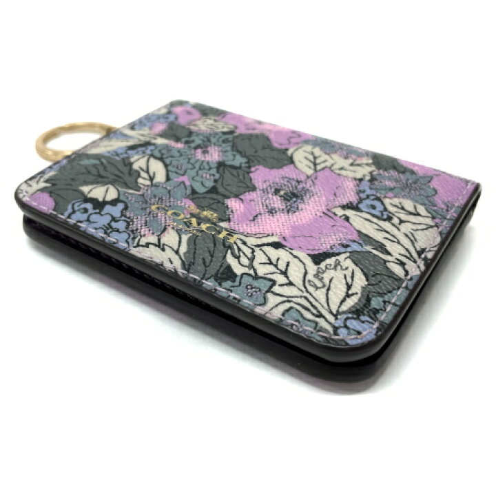 楽天市場】コーチ COACH パスケース レザー PVC 花柄 フラワー 2996G 