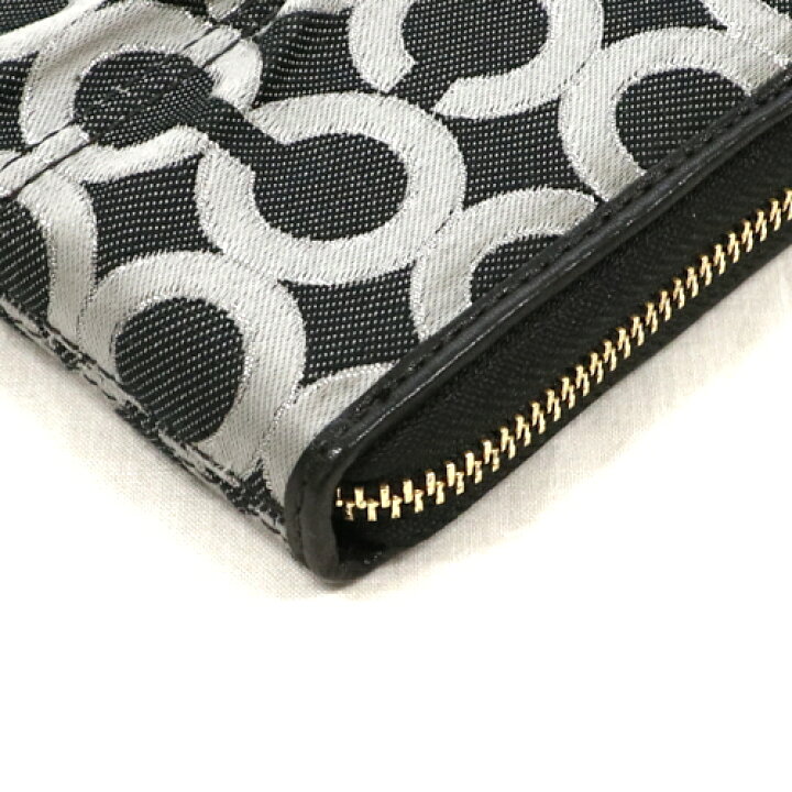 楽天市場】コーチ COACH 長財布 レザー キャンバス オプアート 