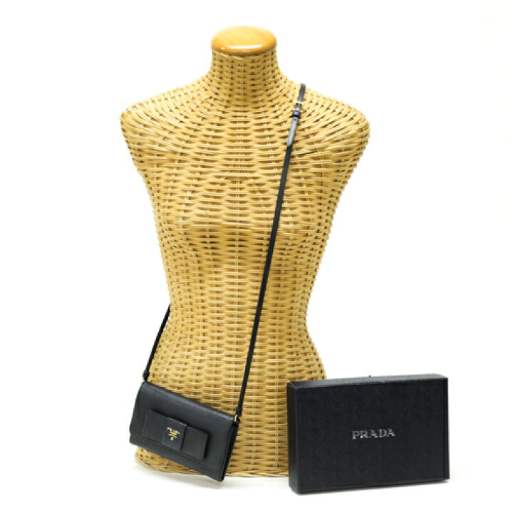 楽天市場】プラダ PRADA ショルダーウォレット サフィアーノレザー 長 