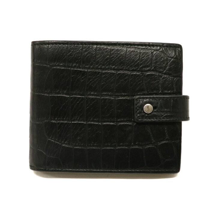 楽天市場】サンローラン SAINT LAURENT 二つ折り財布 クロコ型押し  
