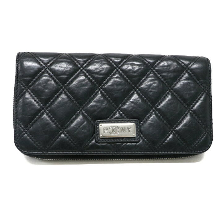楽天市場】シャネル CHANEL パリニューヨークライン ラムスキン 長財布 