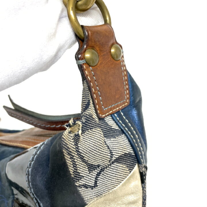楽天市場】コーチ COACH ショルダーバッグ デニム レザー キャンバス  