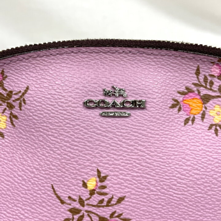 楽天市場】コーチ COACH フローラル コスメティック ポーチ レザー 