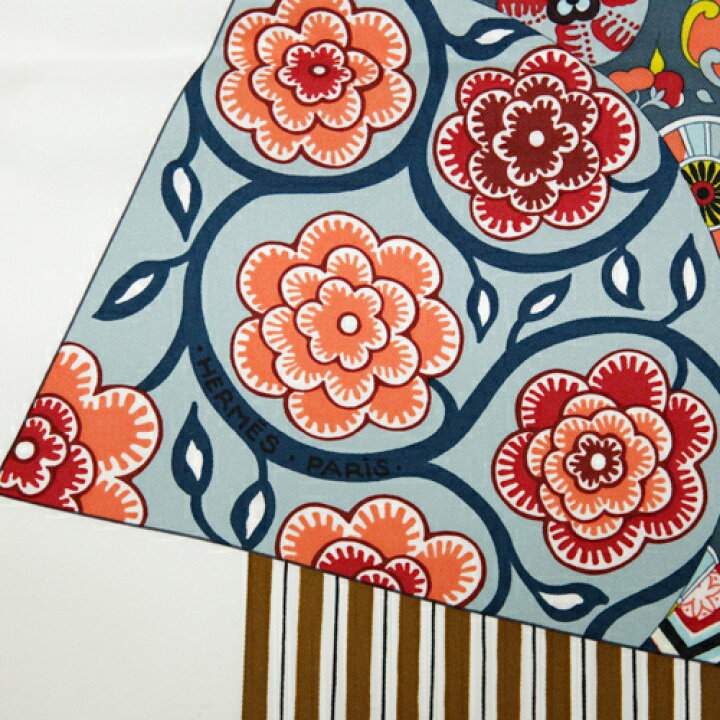 楽天市場】エルメス HERMES カレ90 スカーフ シルク L Art du Sarasa  
