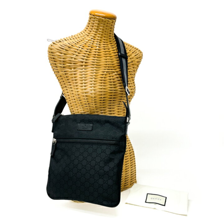 楽天市場】グッチ GUCCI ショルダーバッグ GGナイロン レザー 509639  
