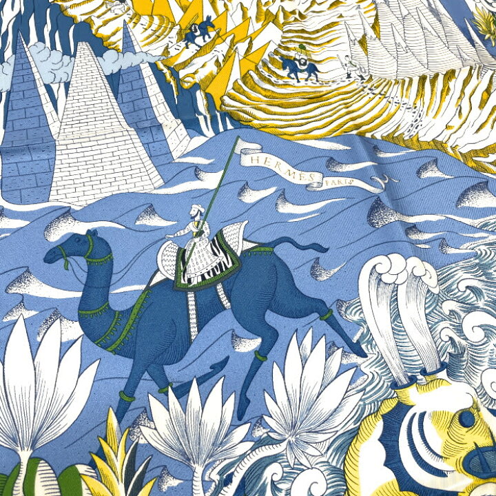 楽天市場】未使用 エルメス HERMES スカーフ カレ90 シルク 