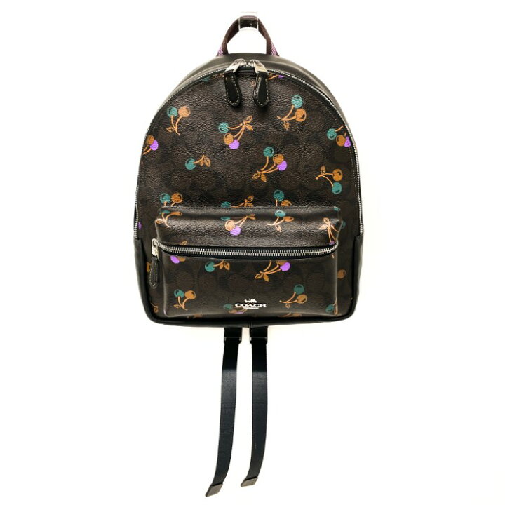楽天市場】コーチ COACH リュック レザー PVC シグネチャー チェリー柄 
