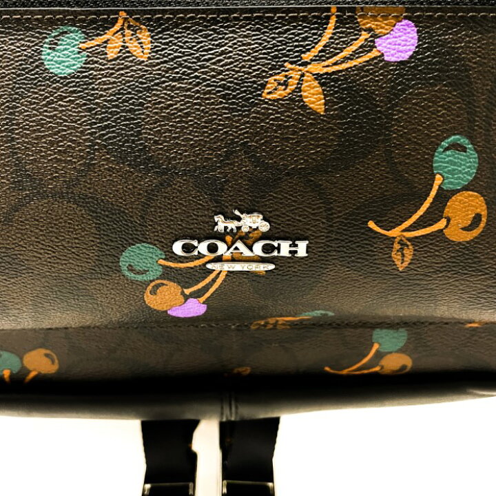 楽天市場】コーチ COACH リュック レザー PVC シグネチャー チェリー柄 