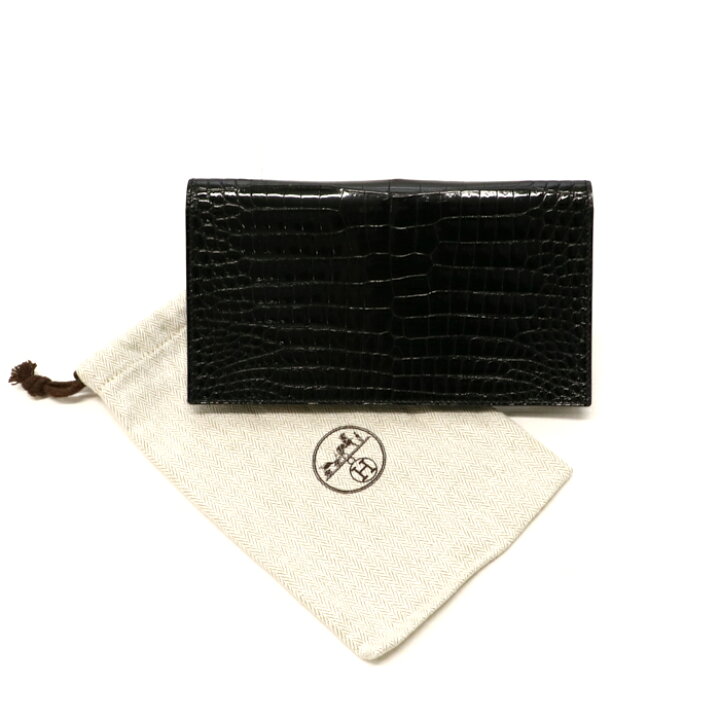 楽天市場】エルメス HERMES 長財布 ポロサス □B刻印 二つ折り 札入れ  