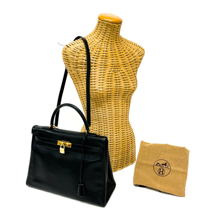 楽天市場】エルメス HERMES ケリー35 ボックスカーフ 内縫い G金具 〇V  