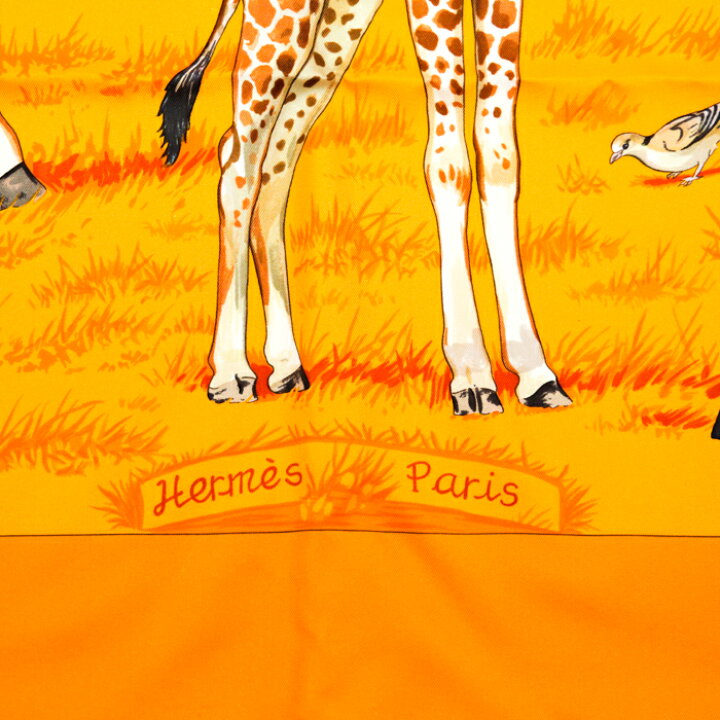楽天市場】エルメス HERMES スカーフ カレ90 シルク Les girafes 