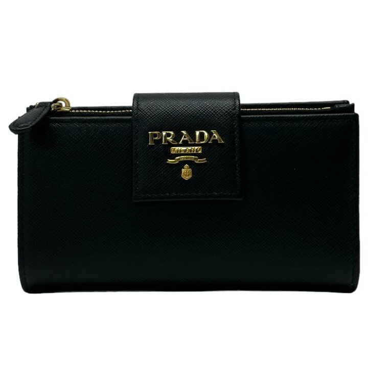 楽天市場】プラダ PRADA 二つ折り財布 サフィアーノ レザー 1ML005 