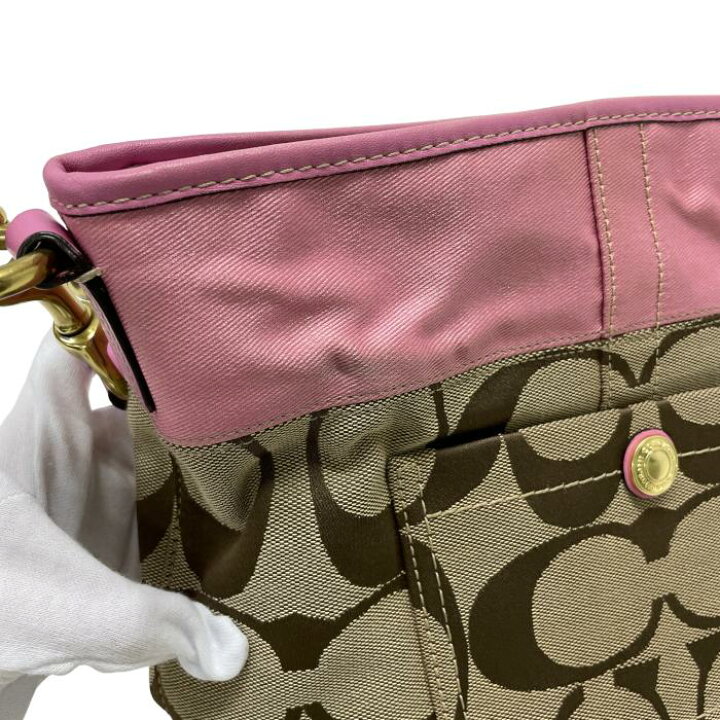 楽天市場】コーチ COACH ハンドバッグ キャンバス レザー シグネチャー 