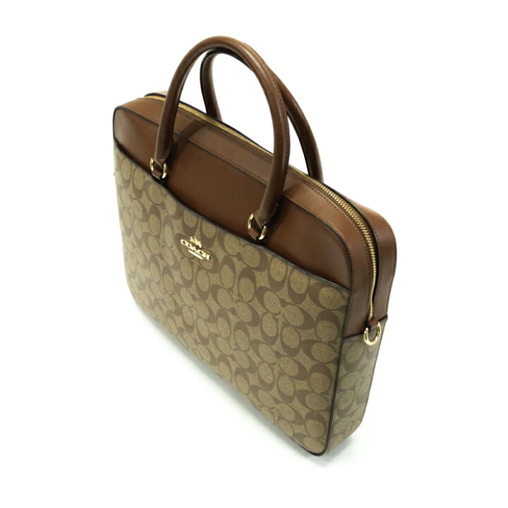 楽天市場】コーチ COACH ビジネスバッグ レザー PVC シグネチャー 