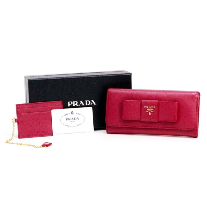 楽天市場】【Bランク】 プラダ PRADA 長財布 サフィアーノ レザー  