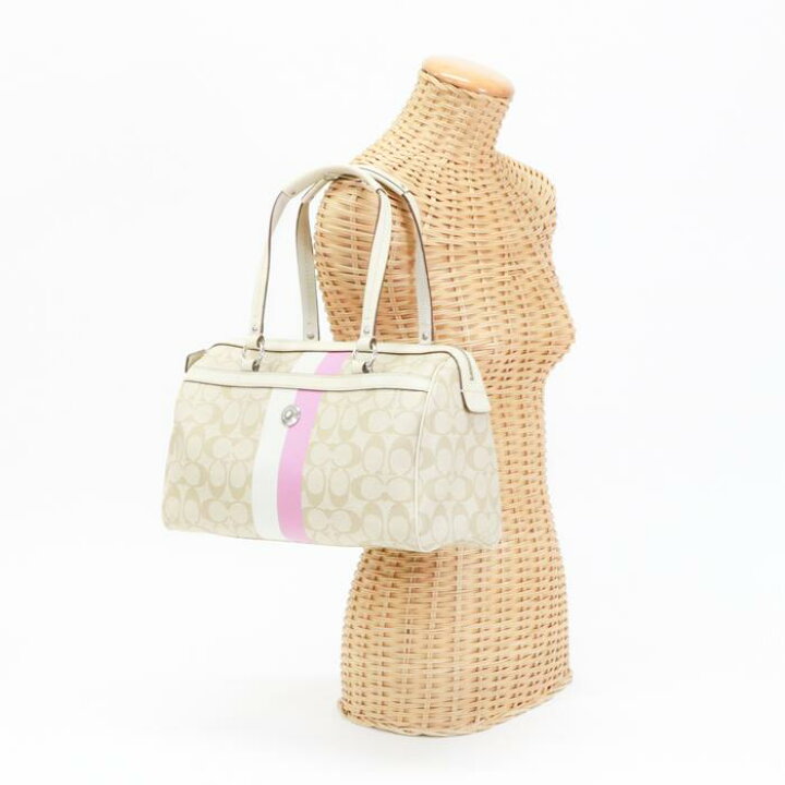 楽天市場】コーチ COACH ヘリテージ ストライプ ジップ サッチェル 