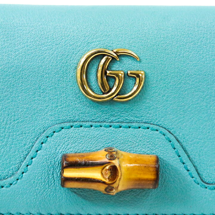 楽天市場】グッチ GUCCI ミディアム ウォレット レザー バンブー 三 