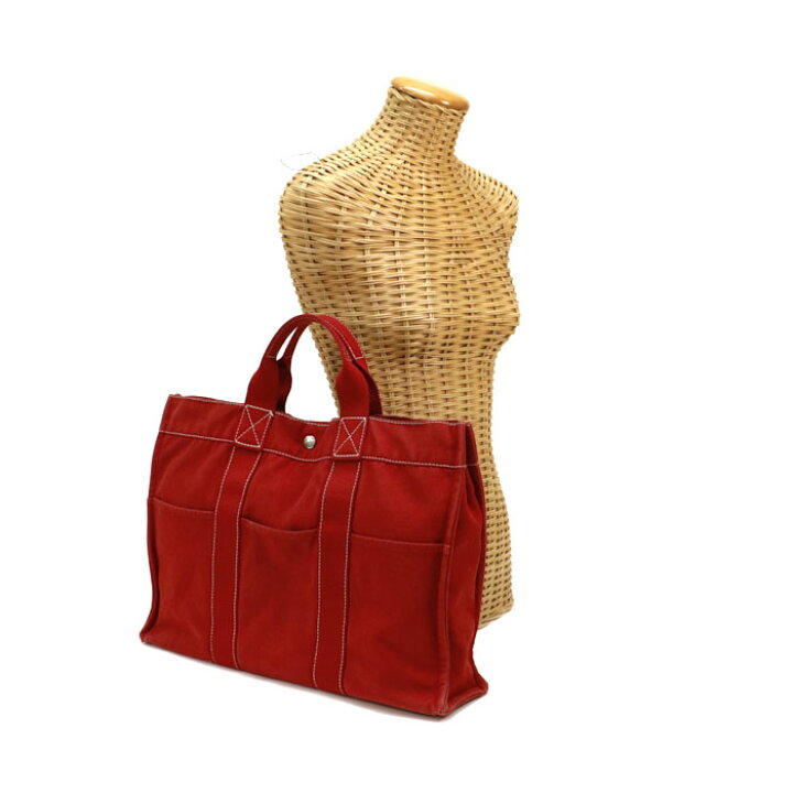 楽天市場】エルメス HERMES ドーヴィルMM トワルオフィシエ トート 