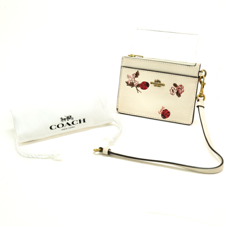 楽天市場】コーチ COACH カードケース リストレット ウィズ レディバグ  