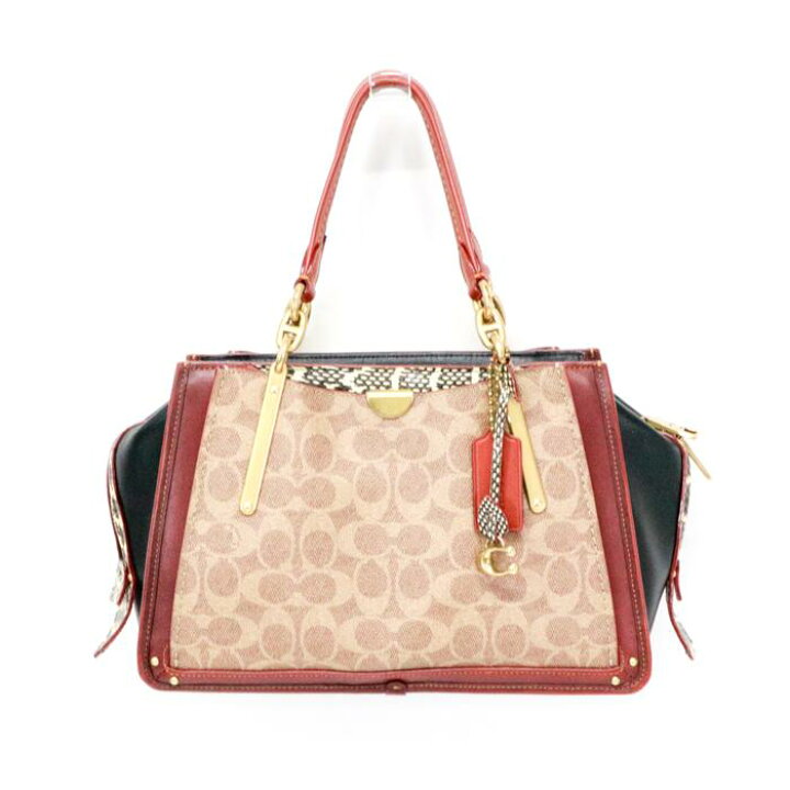 楽天市場】コーチ COACH ドリーマー レザー PVC スネークスキン 