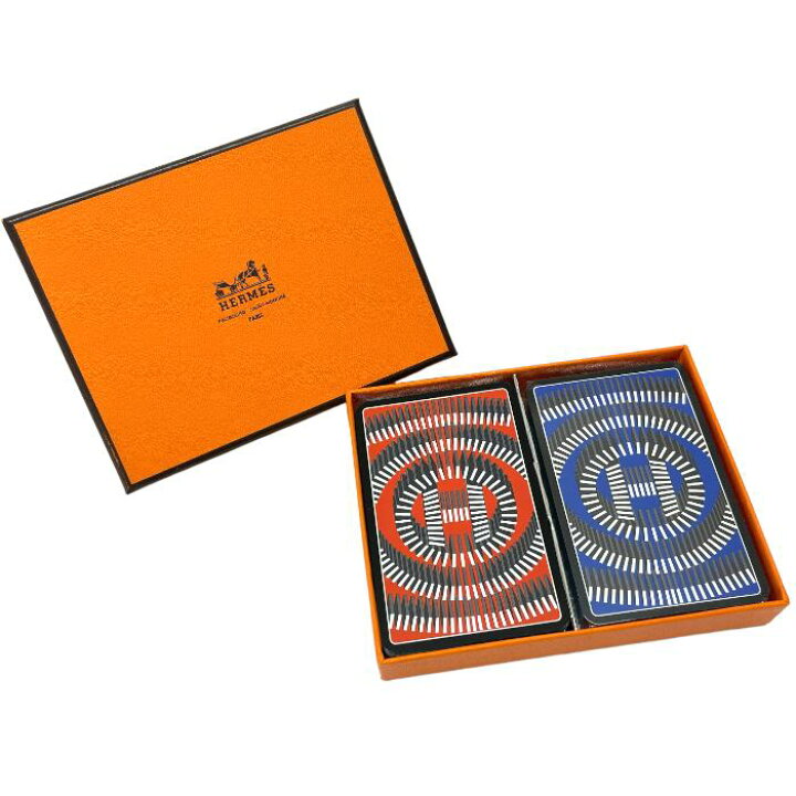 楽天市場】エルメス HERMES トランプ 2個セット ドミノ柄 カードゲーム 