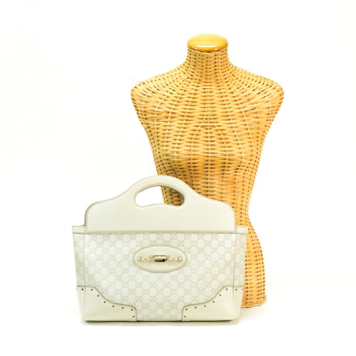 GUCCI - 美品 グッチ 353119 グッチシマレザー アイボリー  