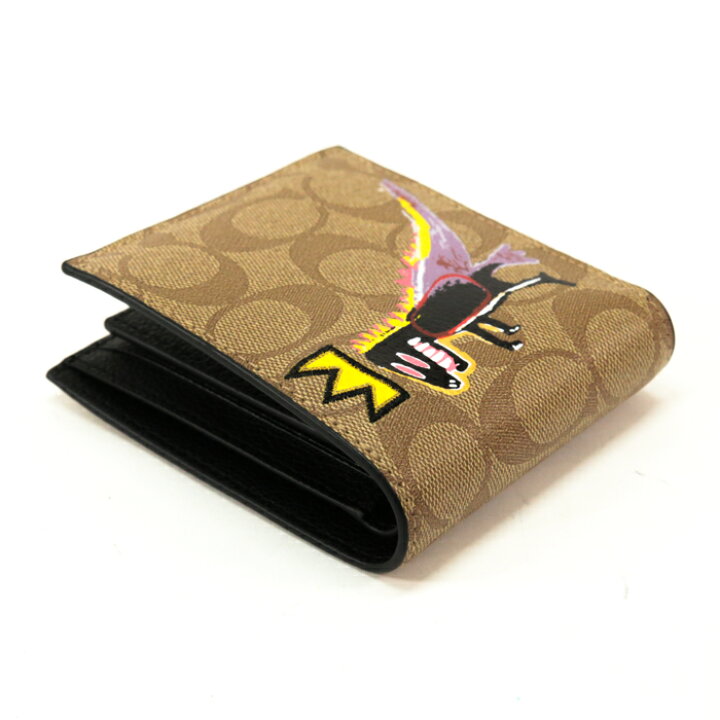 楽天市場】コーチ COACH バスキアコラボ カードケース付 二つ折り財布  