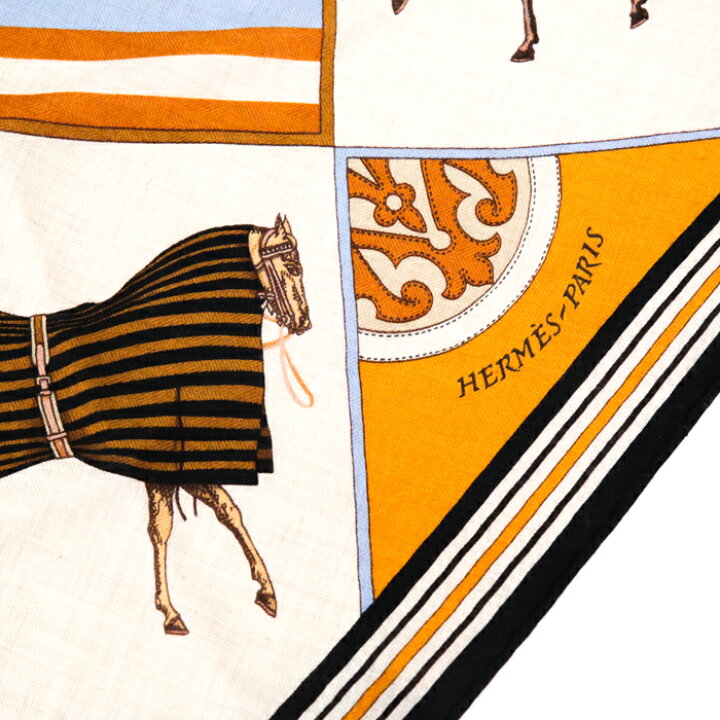 楽天市場】エルメス HERMES ロザンジュMM カシミア シルク スカーフ  