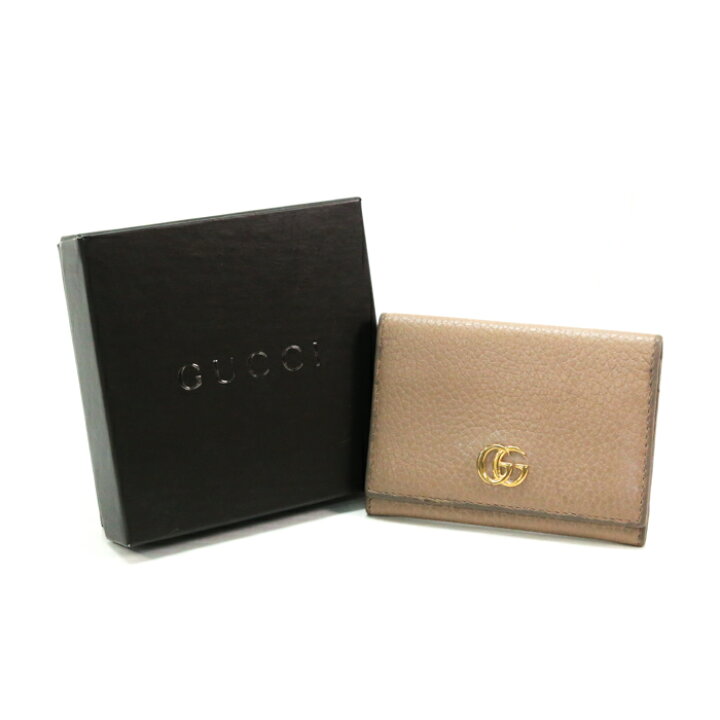 楽天市場】グッチ GUCCI カードケース レザー GGマーモント 474748 