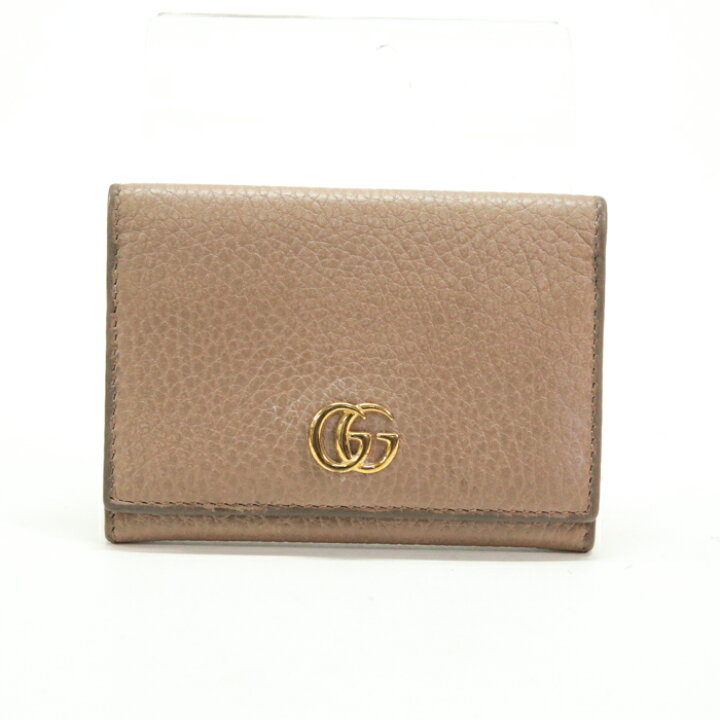 楽天市場】グッチ GUCCI カードケース レザー GGマーモント 474748  