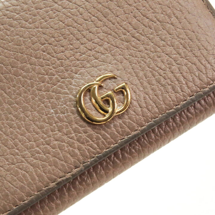 楽天市場】グッチ GUCCI カードケース レザー GGマーモント 474748  