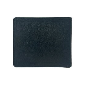サンローラン SAINT LAURENT 二つ折り財布 レザー 財布 ロゴマーク スリム コンパクトウォレット レディース ブラック 中古 mal02020