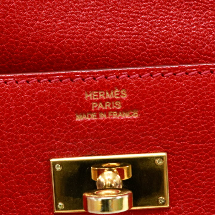 楽天市場】エルメス HERMES ケリーウォレット コンパクト シェーブル G 