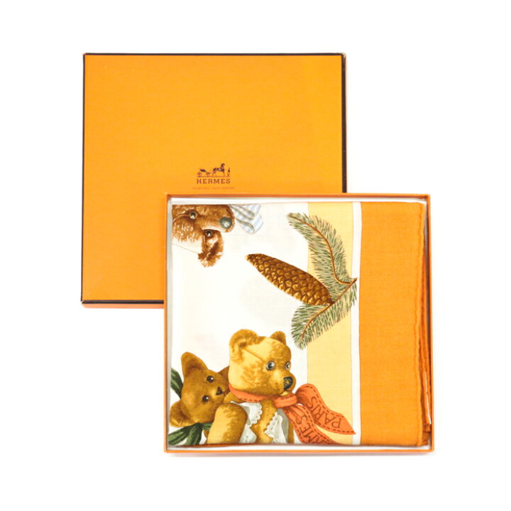 楽天市場】エルメス HERMES スカーフ カレ90 カシミヤ シルク  