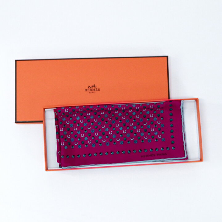楽天市場】エルメス HERMES スカーフ カレ 45 シルク 馬蹄 馬柄 
