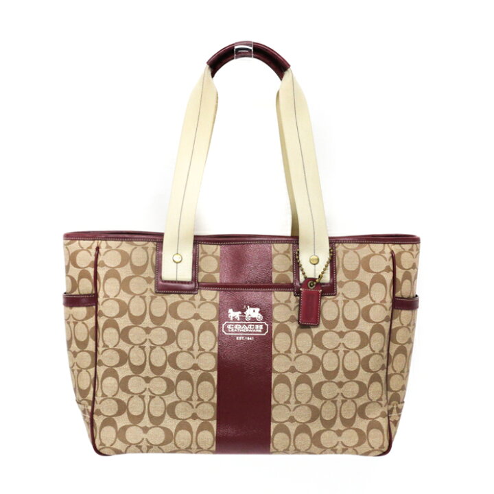 楽天市場】コーチ COACH トートバッグ レザー PVC シグネチャー 70073  