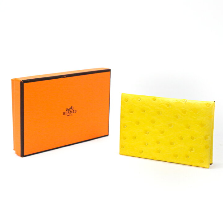 楽天市場】エルメス HERMES カルヴィ オーストリッチ レザー SV金具 Z 