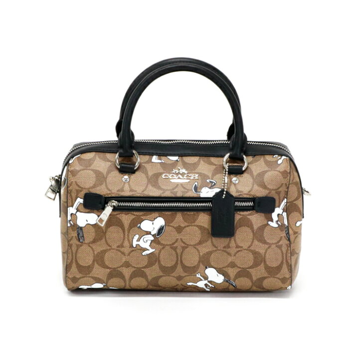 楽天市場】コーチ COACH スヌーピー ローワンサッチェルバッグ レザー 