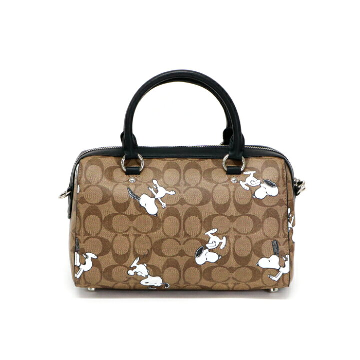 楽天市場】コーチ COACH スヌーピー ローワンサッチェルバッグ レザー 