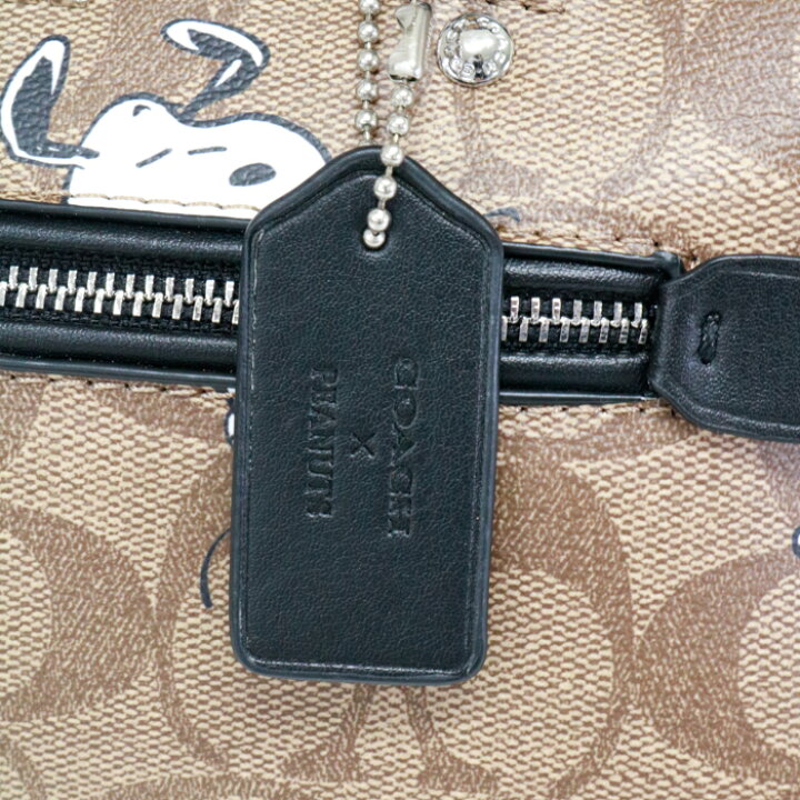 楽天市場】コーチ COACH スヌーピー ローワンサッチェルバッグ レザー 