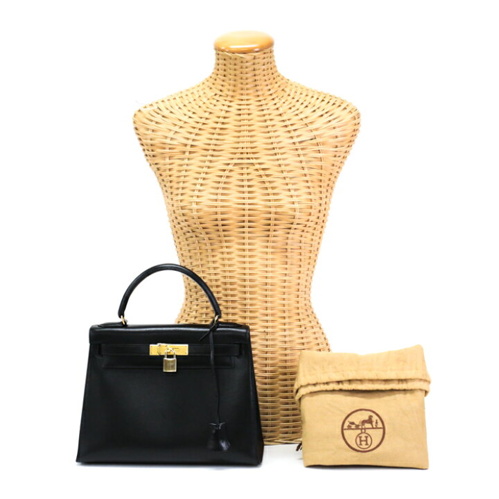楽天市場】エルメス HERMES ケリー28 外縫い ボックスカーフ G金具 〇S  