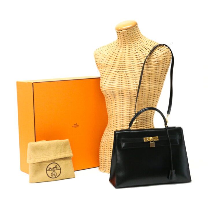 楽天市場】エルメス HERMES ケリー32 外縫い ボックスカーフ GD金具 〇 