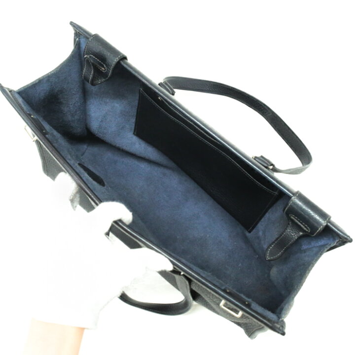 エルメス カバ40 トリヨンクレマンス ダークネイビー SV金具 