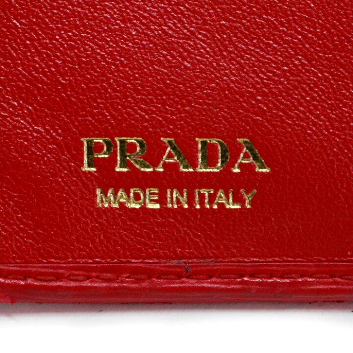 楽天市場】【Bランク】 プラダ PRADA 二つ折り財布 サフィアーノ 