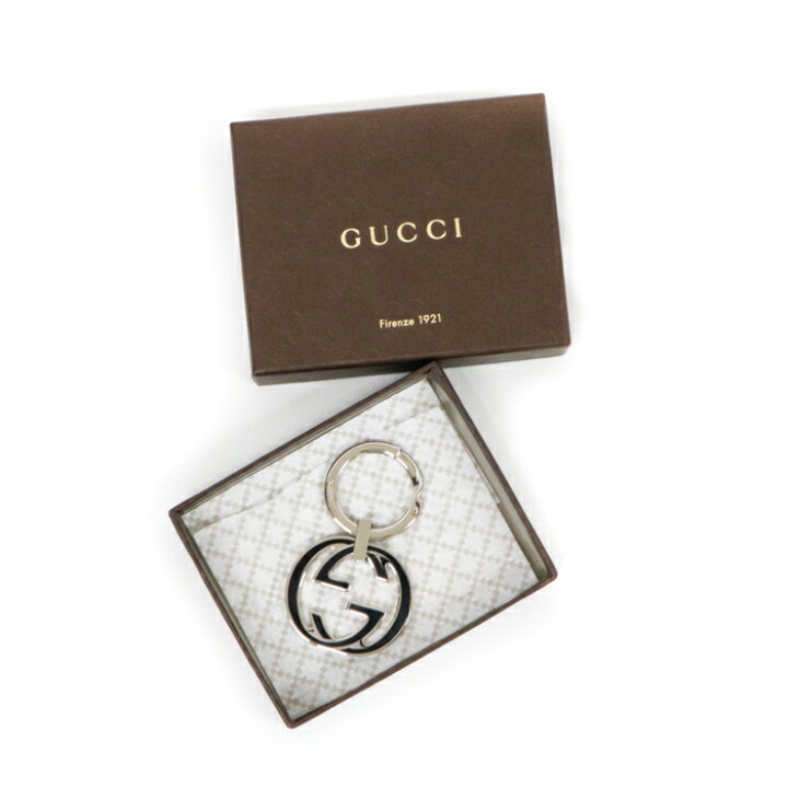 楽天市場】グッチ GUCCI インターロッキングG キーリング メタル 