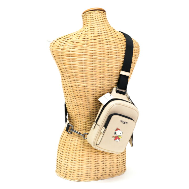 楽天市場】コーチ COACH トラック パック 14 レザー スヌーピー  