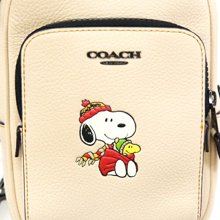 楽天市場】コーチ COACH トラック パック 14 レザー スヌーピー 
