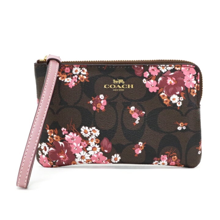 楽天市場】コーチ COACH リストレット レザー PVC フラワープリント 花  